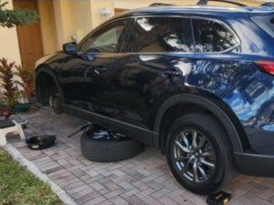 Brake Repair at a customer house in Fort Lauderdale | Mobile Brake Repair